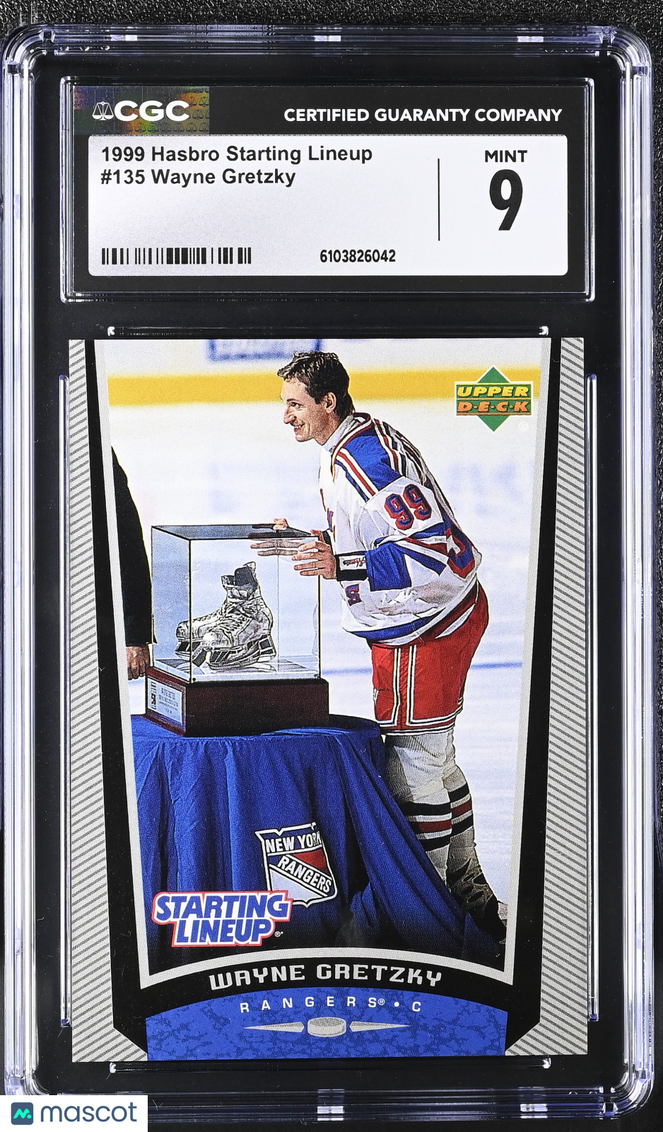 1999 Hasbro Starting Lineup Wayne Gretzky #135 CGC 9 New York Rangers