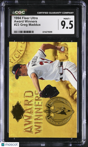 1994 Fleer Ultra Greg Maddux Award Winners #23 CGC 9.5 Atlanta Braves
