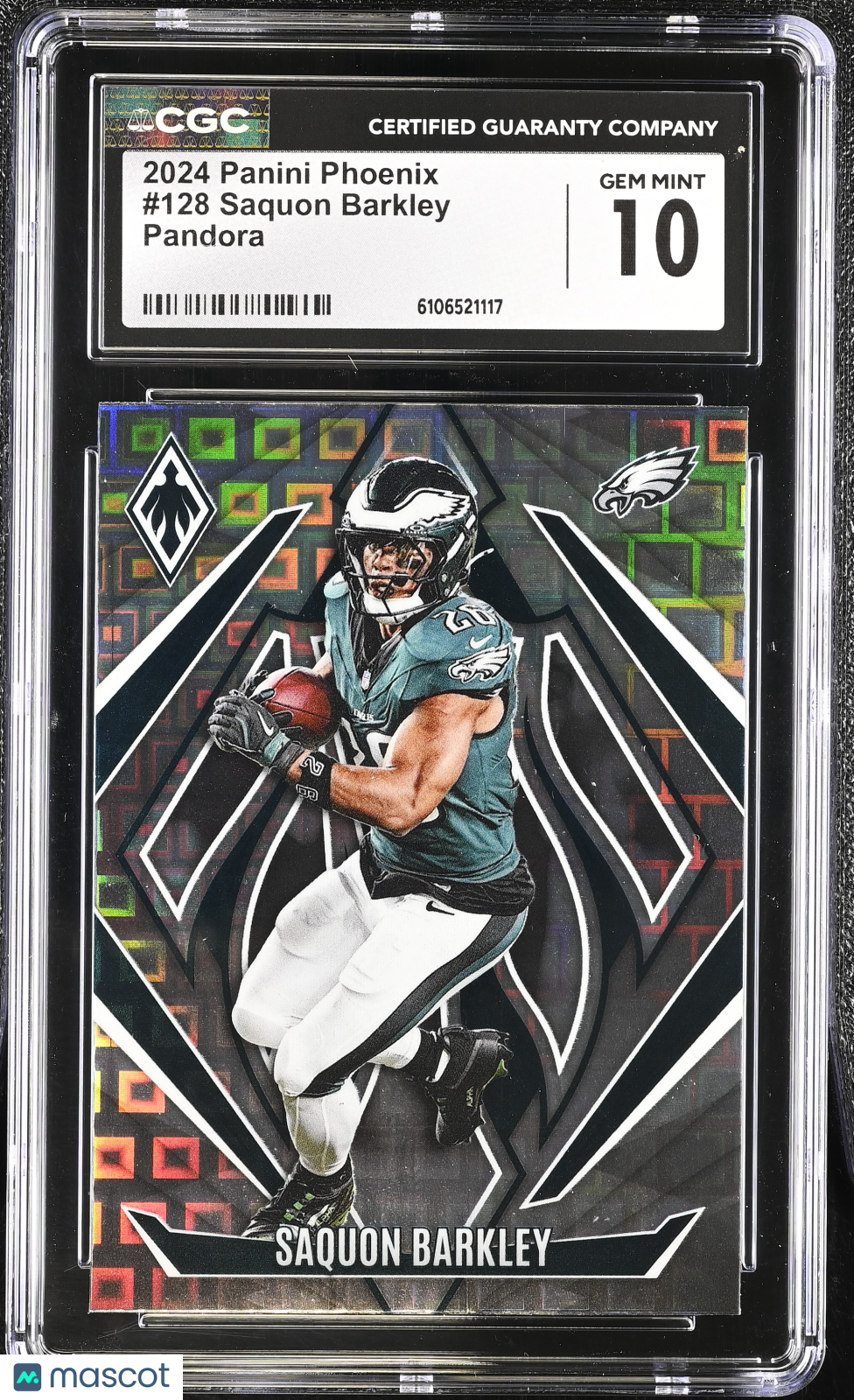 2024 Panini Phoenix Saquon Barkley Pandora #128 CGC 10 Philadelphia Eagles