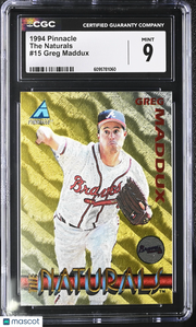 1994 Pinnacle Greg Maddux The Naturals #15 CGC 9 Atlanta Braves