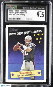 2006 Topps Heritage Tom Brady New Age Performers #NAP5 CGC 9.5 Patriots
