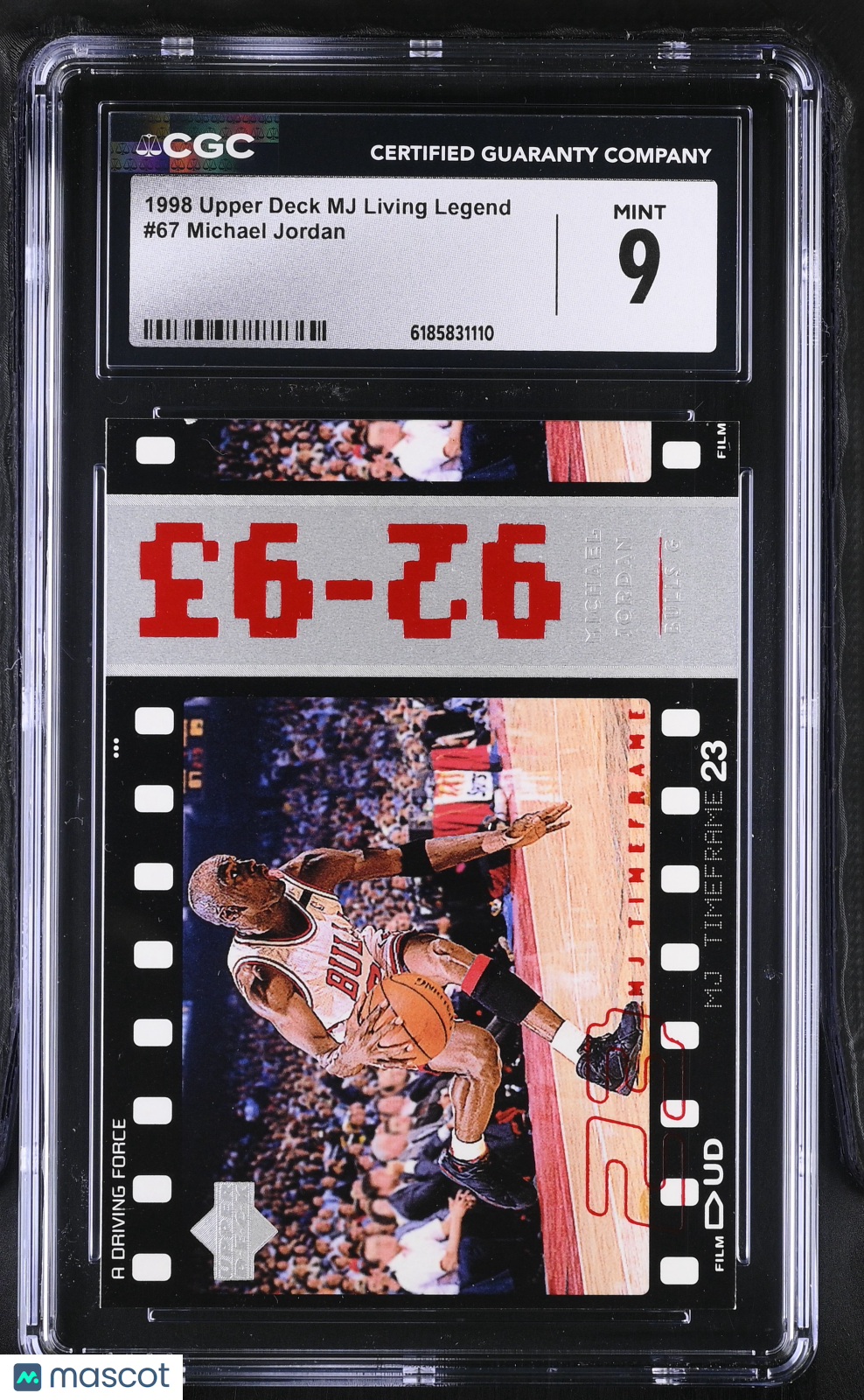 1998 Upper Deck MJ Living Legend Michael Jordan #67 CGC 9 Chicago Bulls