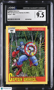 1991 Impel Marvel Universe Series II Captain America #54 CGC 9.5
