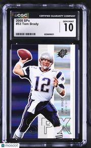 2005 SPX Tom Brady #53 CGC 10 New England Patriots