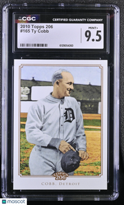 2010 Topps 206 Ty Cobb #165 CGC 9.5 Detroit Tigers