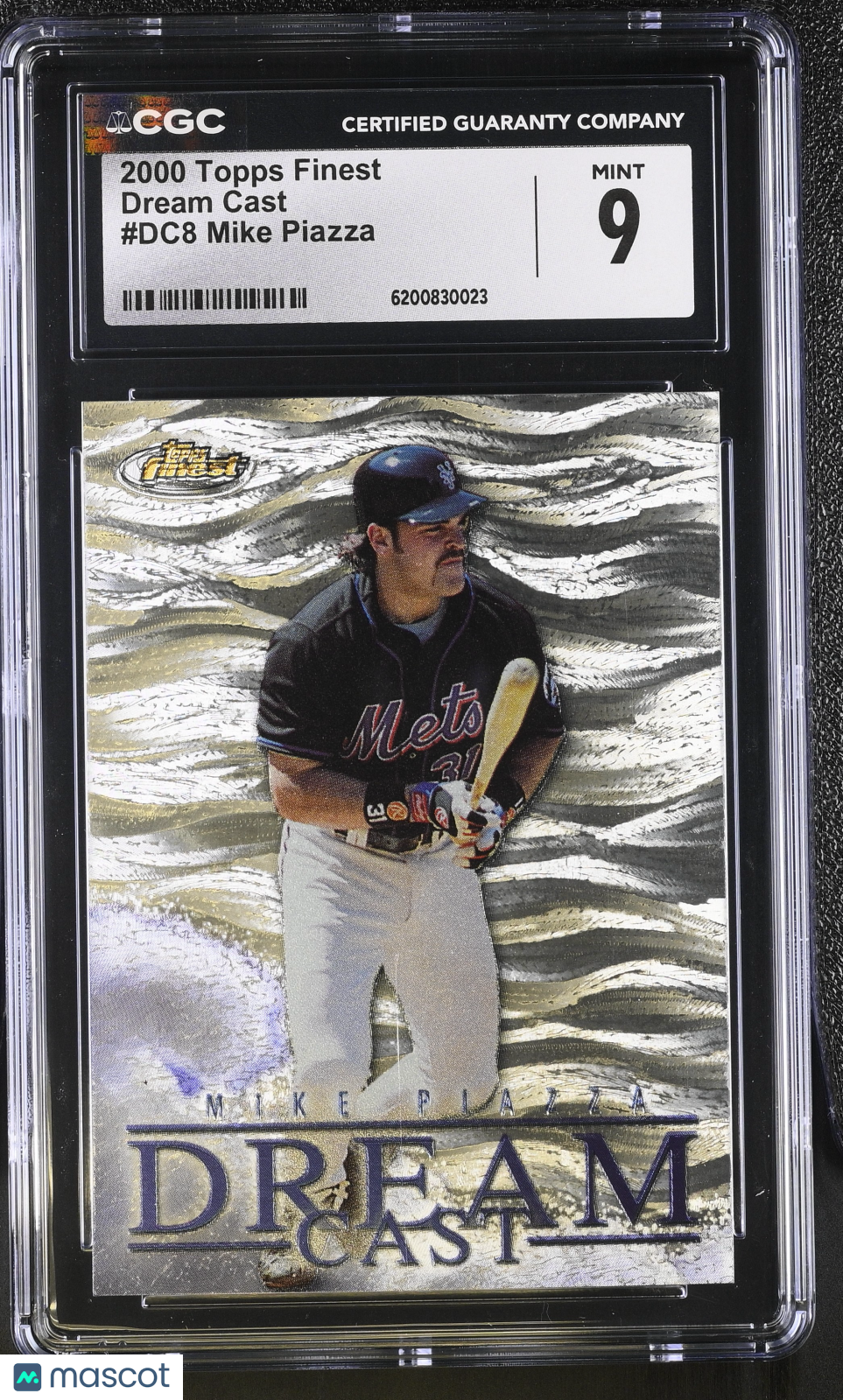 2000 Topps Finest Mike Piazza Dream Cast #DC8 CGC 9 New York Mets