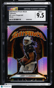 2025 Panini Prizm Black Larry Fitzgerald Silver Talismen #9 CGC 9.5 Cardinals
