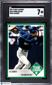 2001 Fleer Platinum Ichiro Suzuki #436 Team Leaders SGC 7