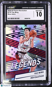 2024-25 Panini Revolution Yao Ming Blue Astro /99 #170 CGC 10 Houston Rockets