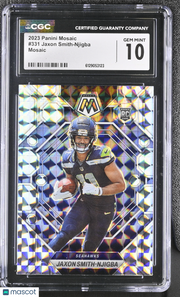 2023 Panini Mosaic Jaxon Smith-Njigba Mosaic Rookie #331 CGC 10 Seattle Seahawks