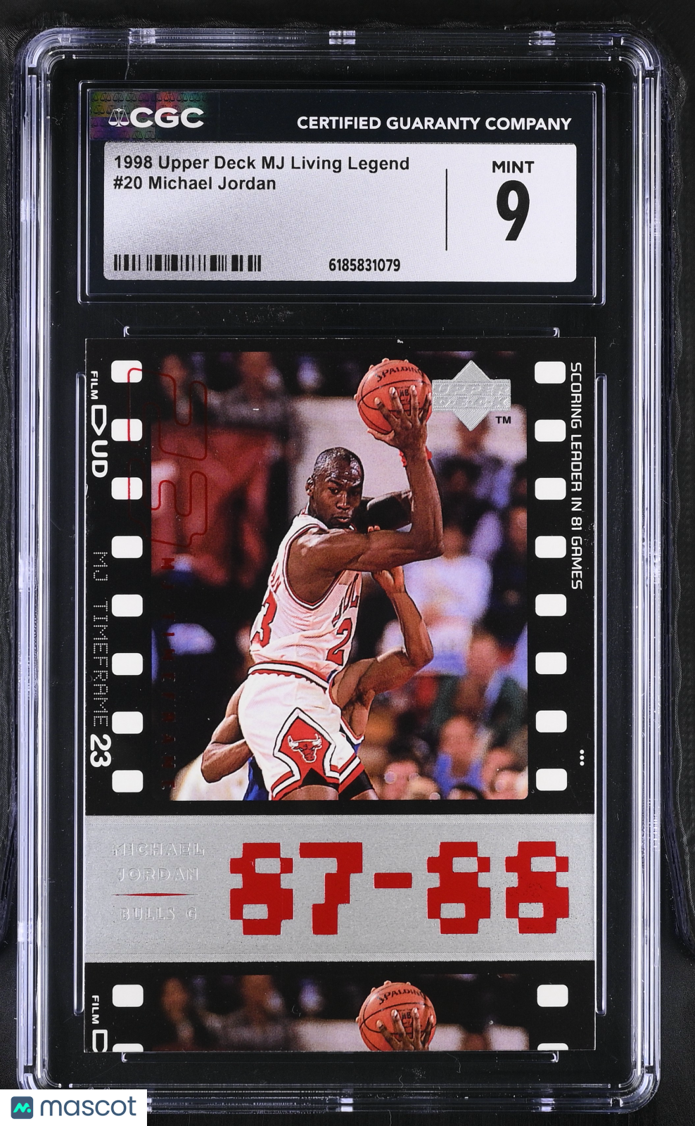 1998 Upper Deck MJ Living Legend Michael Jordan #20 CGC 9 Chicago Bulls