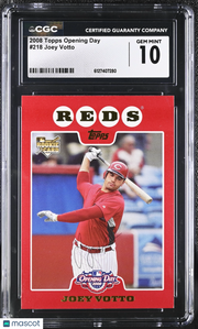 2008 Topps Opening Day Joey Votto #218 CGC 10 Cincinnati Reds
