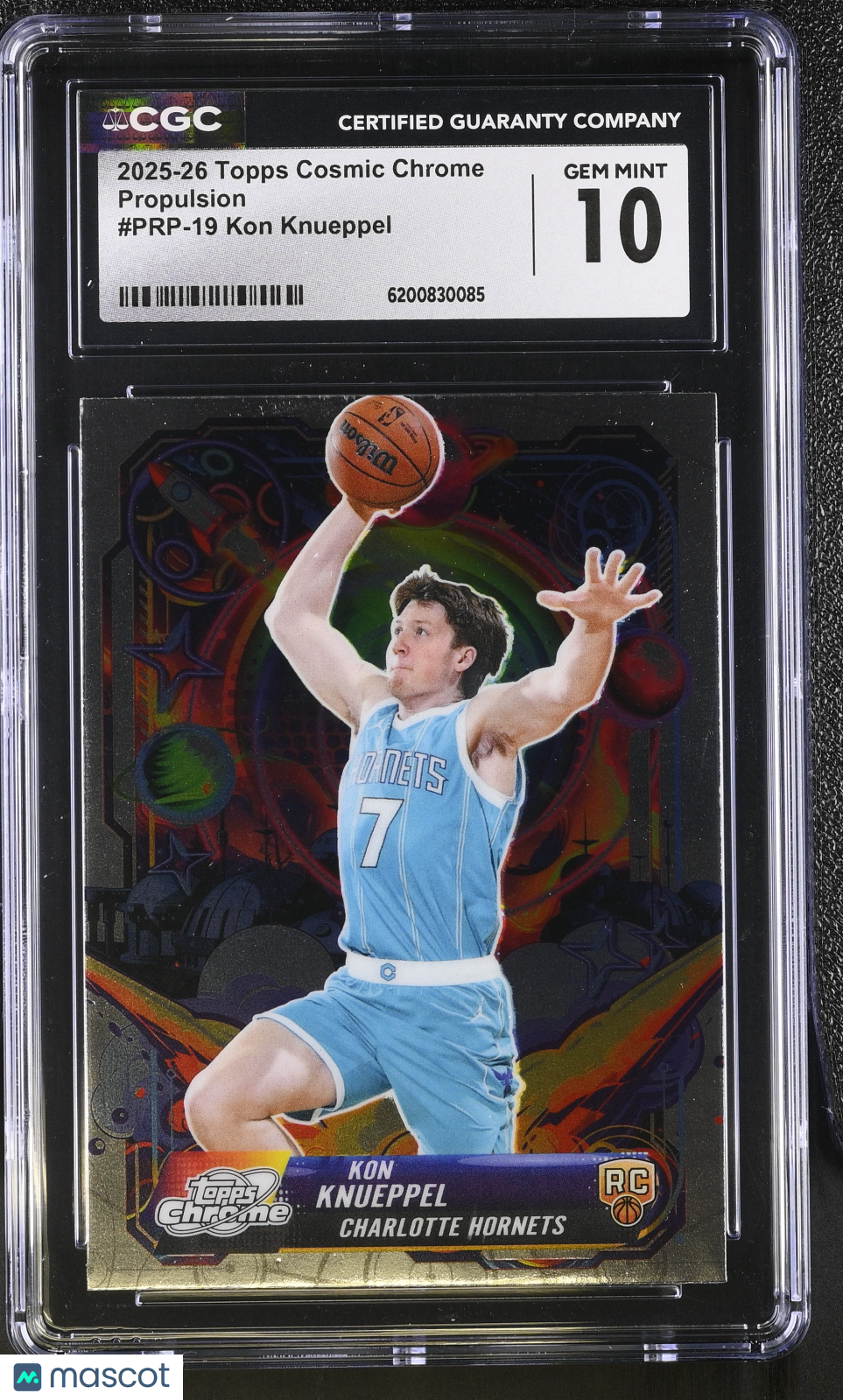 2025-26 Topps Cosmic Chrome Kon Knueppel Rookie Propulsion PRP-19 CGC 10 Hornets