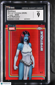 2026 Topps Marvel Chrome Mystique 4/5 #086 Red Refractor CGC 9