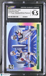 2024 Donruss Optic Roger Staubach/Drew Pearson Downtown Duos #12 CGC 9.5 Cowboys