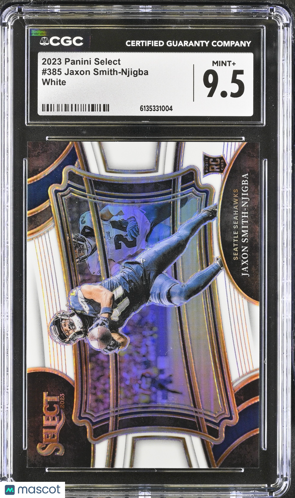 2023 Panini Select Jaxon Smith-Njigba White /35 Rookie #385 CGC 9.5 Seahawks
