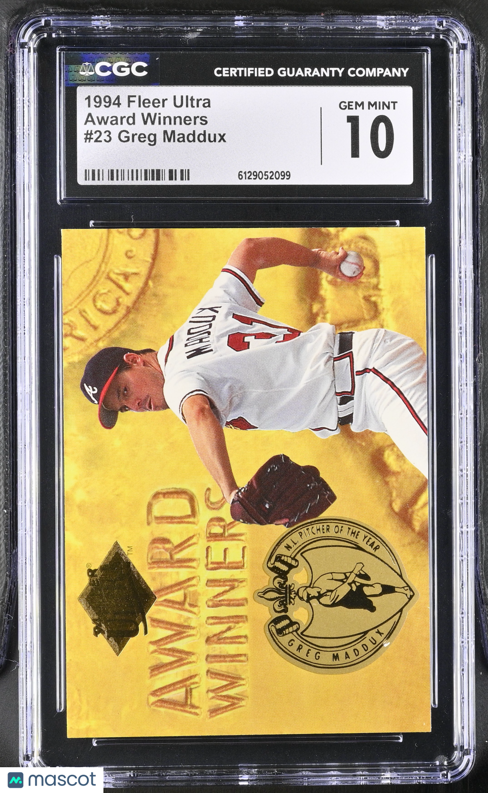 1994 Fleer Ultra Greg Maddux Award Winners #23 CGC 10 Atlanta Braves