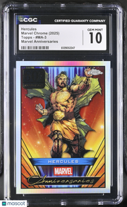 2025 Marvel Chrome Hercules #MA-3 Marvel Anniversaries CGC 10