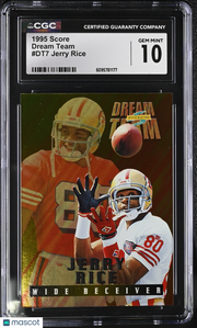 1995 Score Jerry Rice Dream Team #DT7 CGC 10 San Francisco 49ers