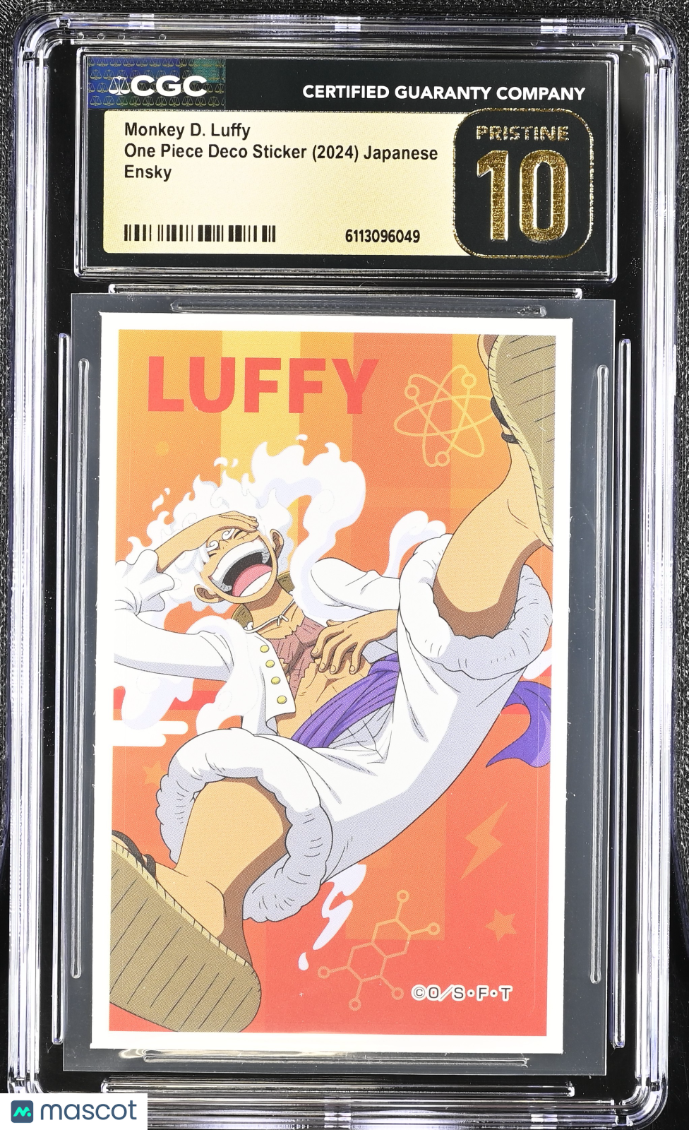 2024 Ensky One Piece Deco Sticker Monkey D. Luffy CGC 10