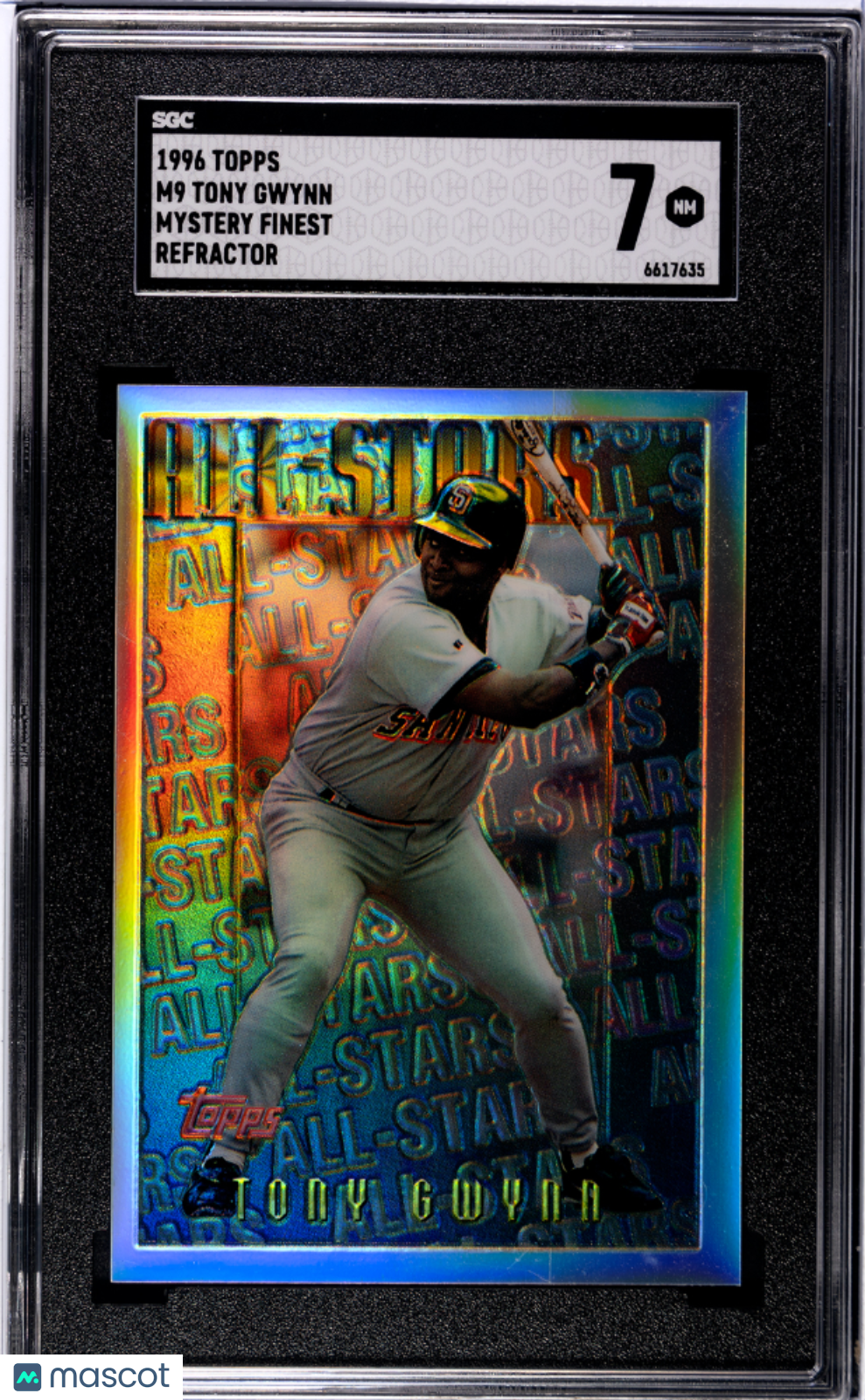 1996 Topps Tony Gwynn #M9 Mystery Finest Refractor SGC 7