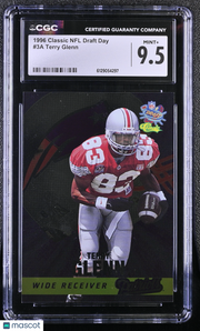 1996 Classic NFL Draft Day Terry Glenn Rookie #3A CGC 9.5 New England Patriots