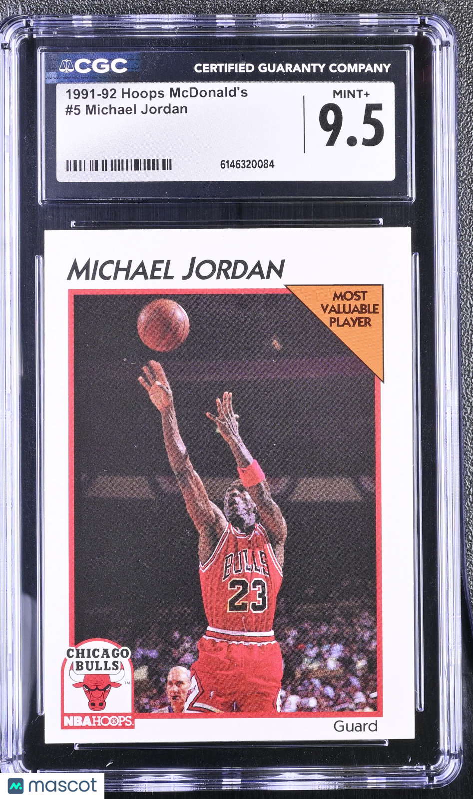 1991-92 Hoops Mcdonald's Michael Jordan #5 CGC 9.5 Chicago Bulls
