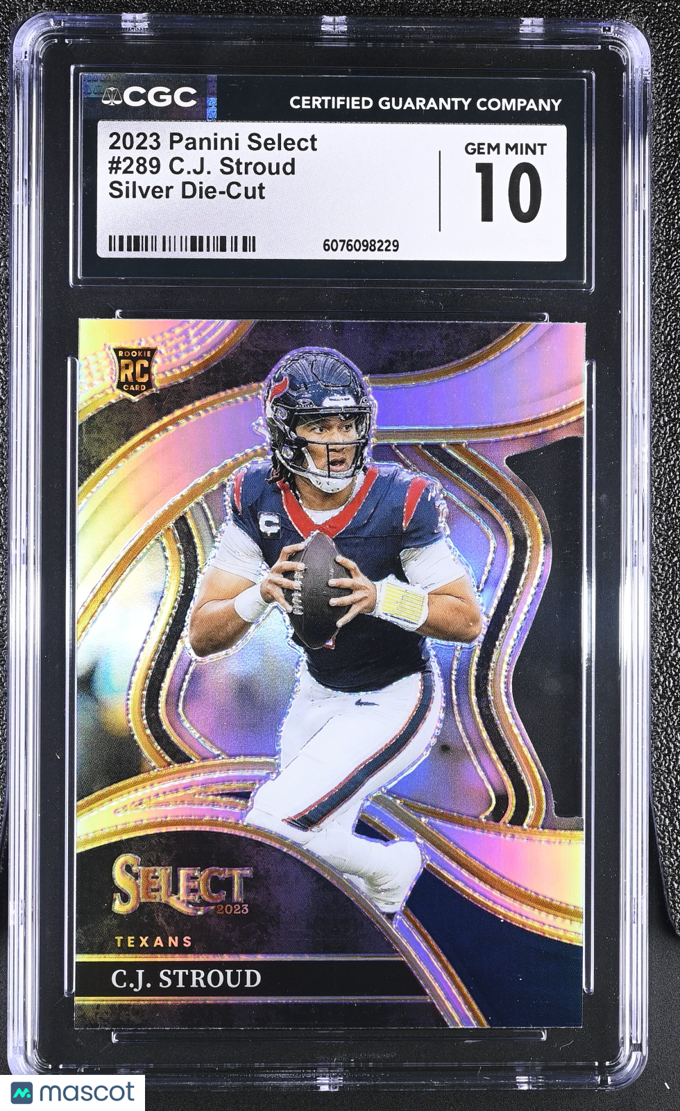 2023 Panini Select C.J. Stroud Silver Die-Cut Rookie #289 CGC 10 Houston Texans