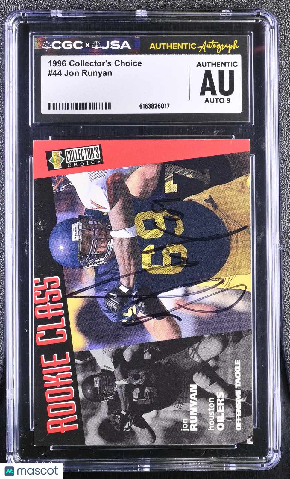 1996 Collector's Choice Jon Runyan #44 CGC Authentic JSA