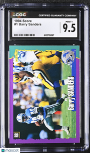 1994 Score Barry Sanders #1 CGC 9.5 Detroit Lions