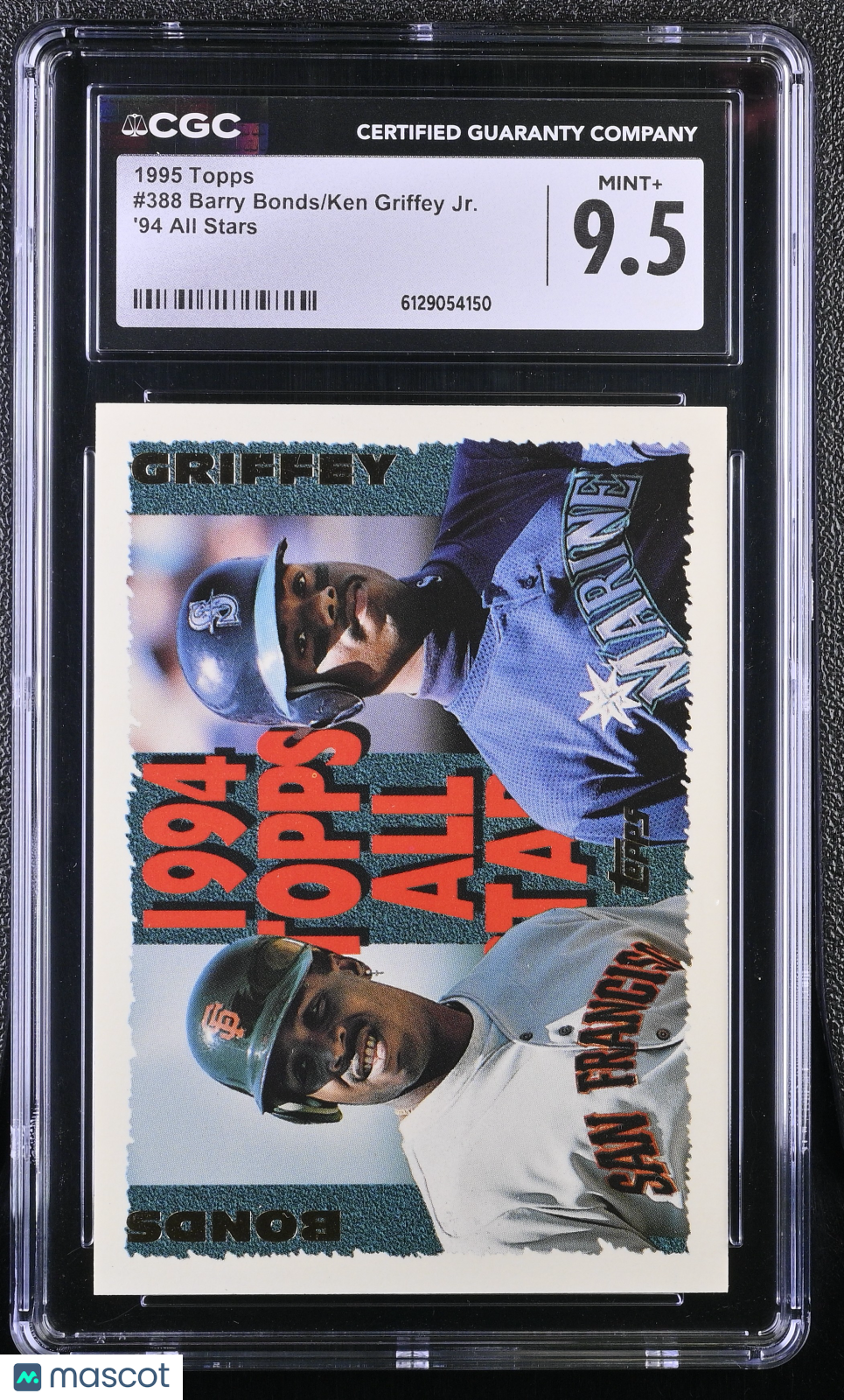 1995 Topps Barry Bonds/Ken Griffey Jr. '94 All Stars #388 CGC 9.5