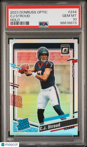 2023 Panini Donruss Optic CJ Stroud Holo Rookie #244 PSA 10 Houston Texans