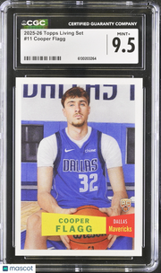 2025-26 Topps Living Set Cooper Flagg Rookie #11 CGC 9.5 Dallas Mavericks