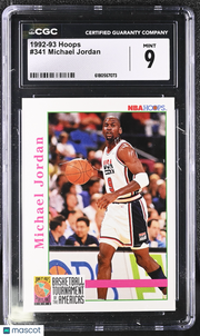 1992-93 Hoops Michael Jordan #341 CGC 9