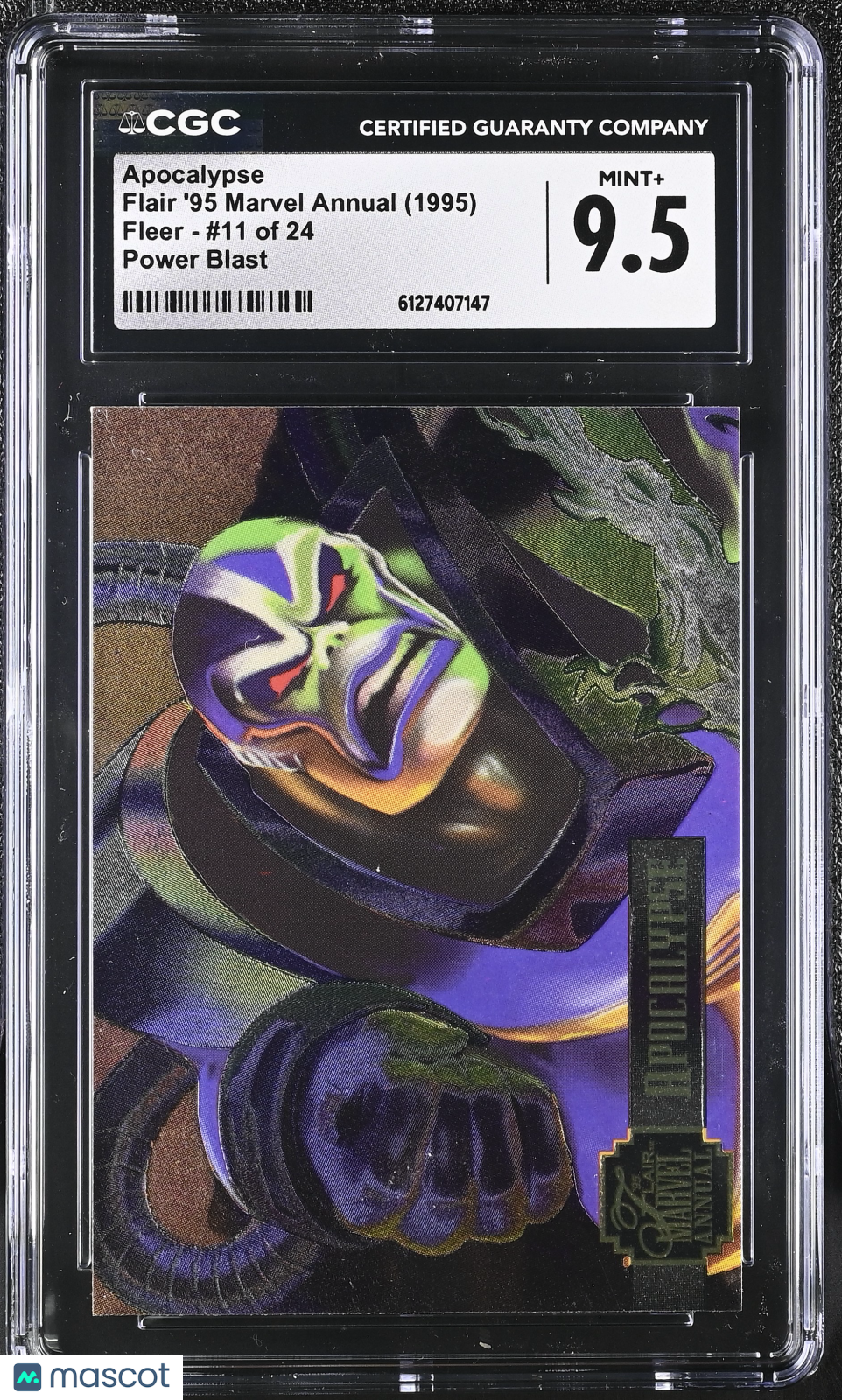1995 Fleer Flair '95 Marvel Annual Apocalypse #11 of 24 Power Blast CGC 9.5