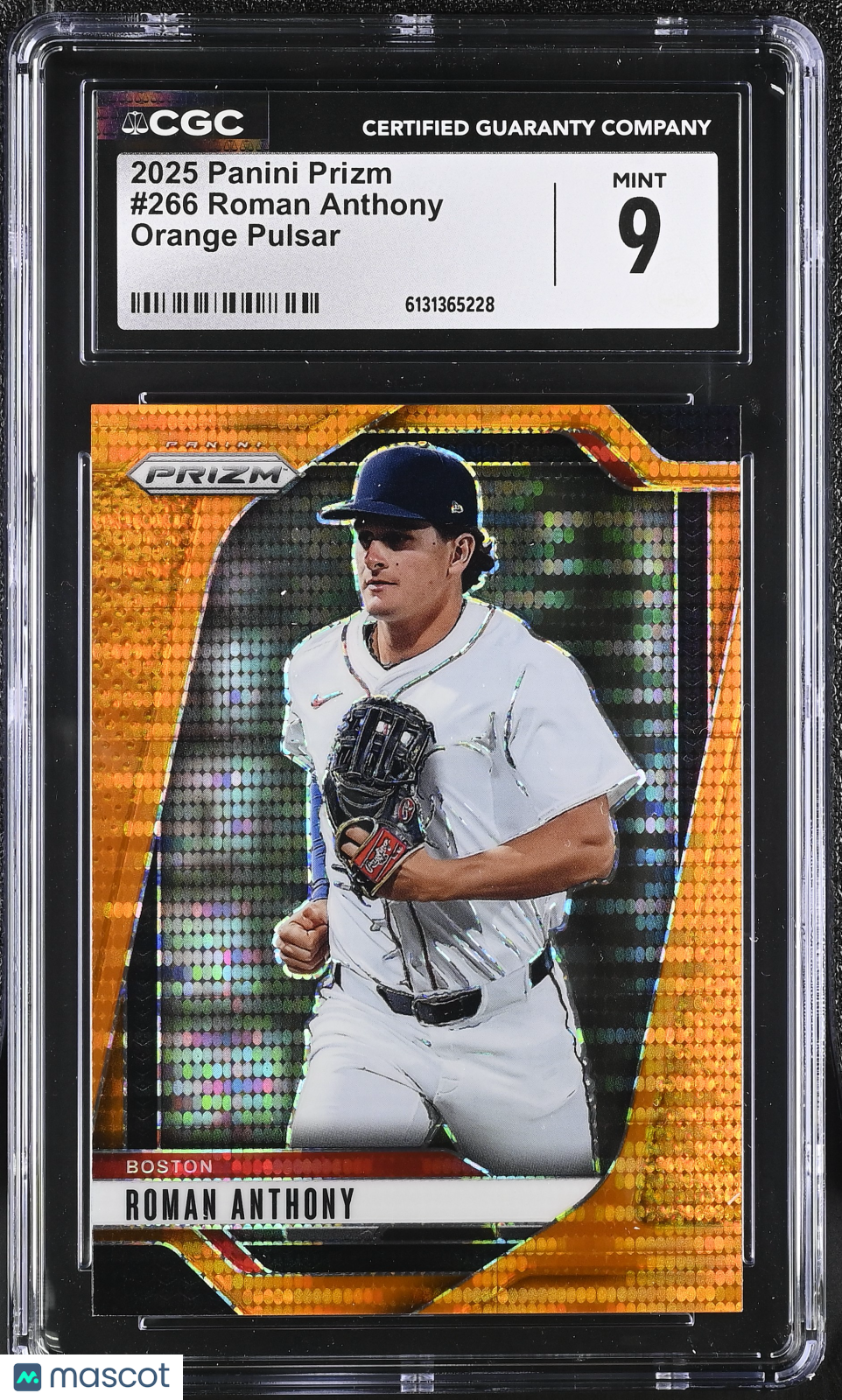 2025 Panini Prizm Roman Anthony #266 Orange Pulsar CGC 9