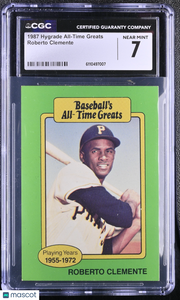 1987 Hygrade All-Time Greats Roberto Clemente CGC 7