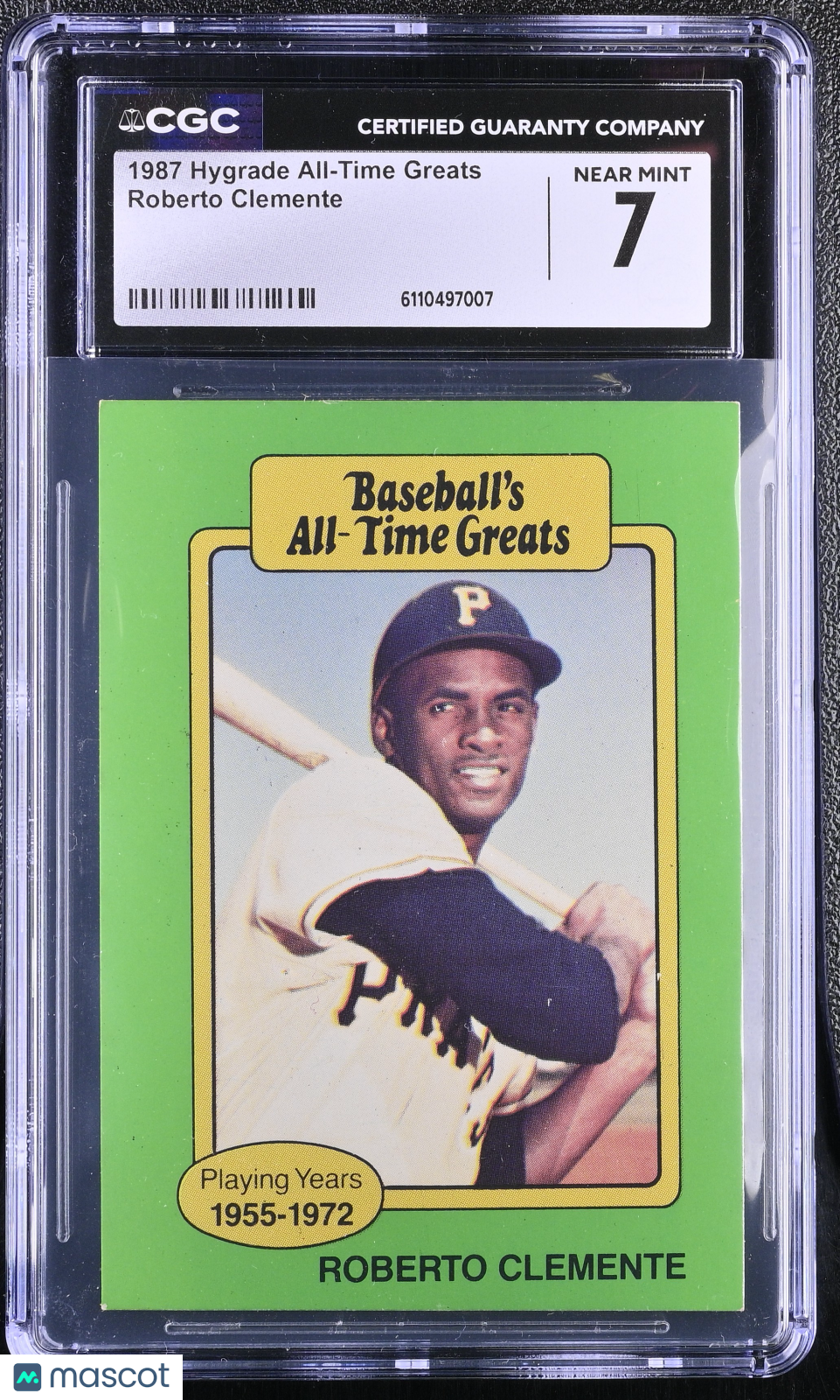 1987 Hygrade All-Time Greats Roberto Clemente CGC 7