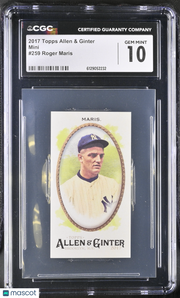2017 Topps Allen & Ginter Roger Maris Mini #259 CGC 10 New York Yankees