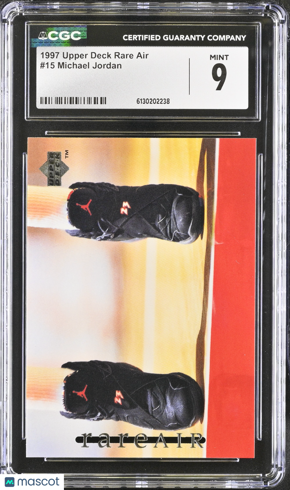 1997 Upper Deck Rare Air Michael Jordan #15 CGC 9 Chicago Bulls