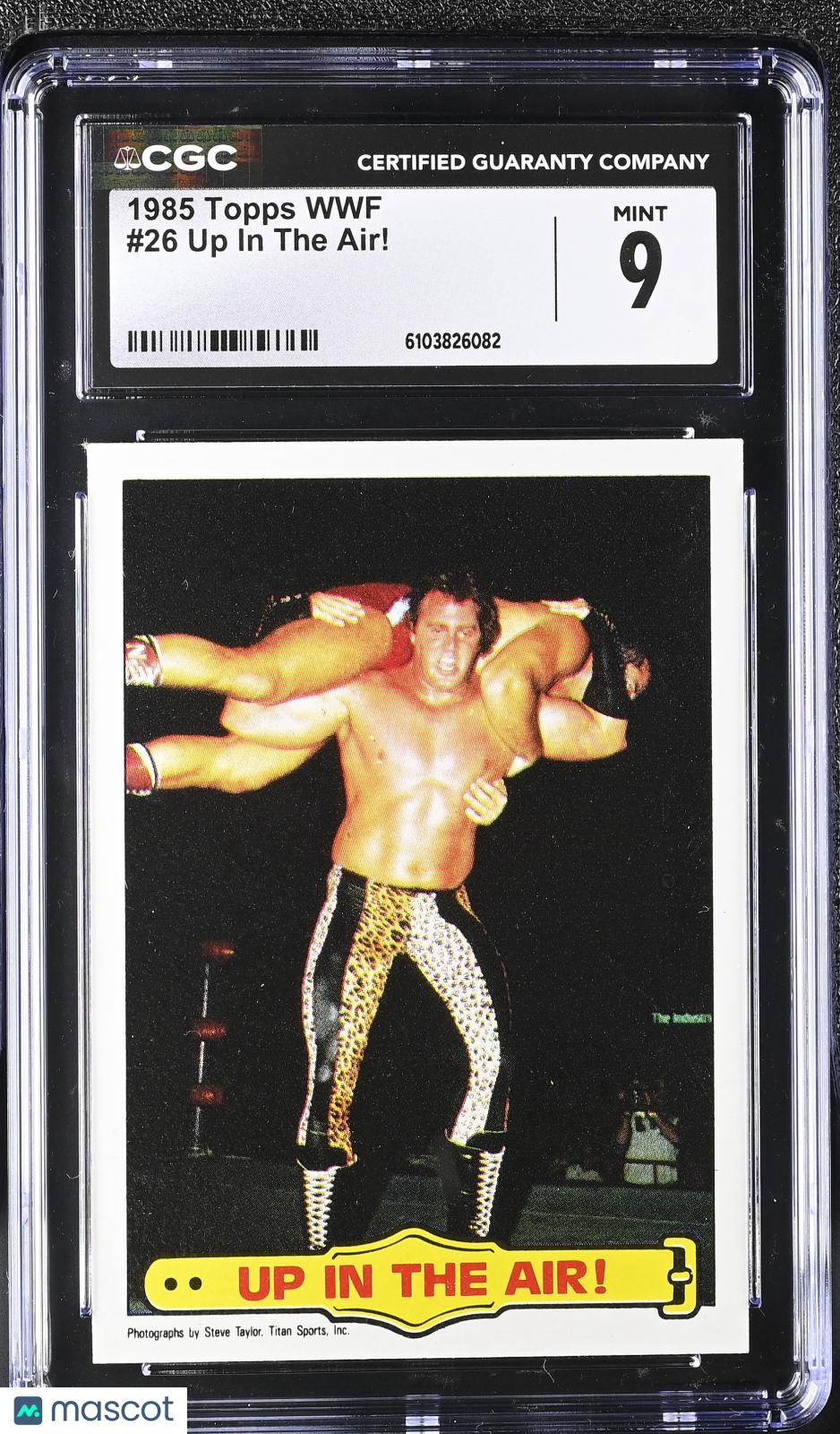 1985 Topps WWF Up In The Air! #26 CGC 9