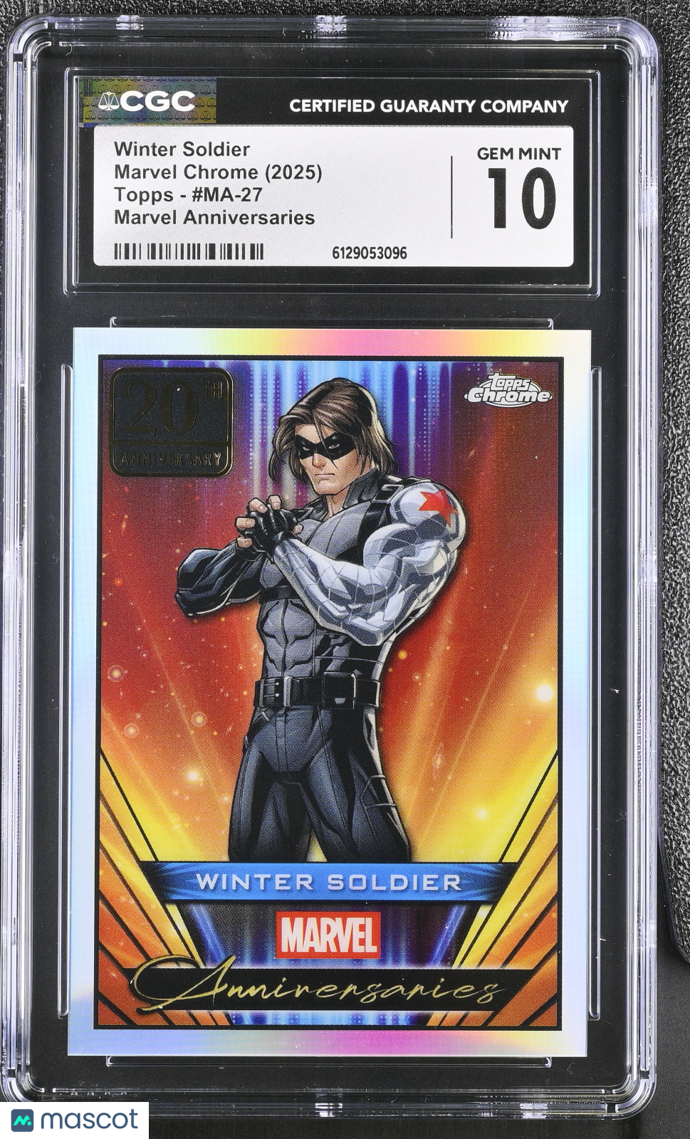 2025 Topps Marvel Chrome Winter Soldier #MA-27 Marvel Anniversaries CGC 10