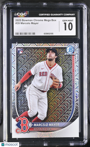 2025 Bowman Chrome Mega Box Marcelo Mayer Rookie #39 CGC 10 Boston Red Sox