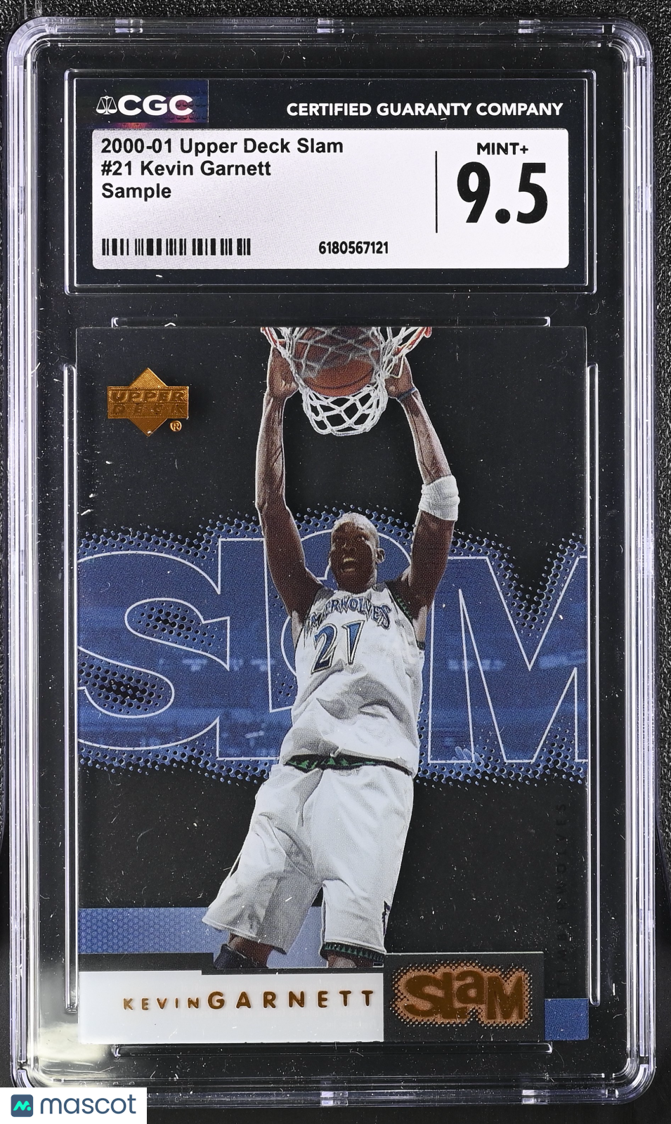 2000-01 Upper Deck Slam Kevin Garnett Sample #21 CGC 9.5 Minnesota Timberwolves