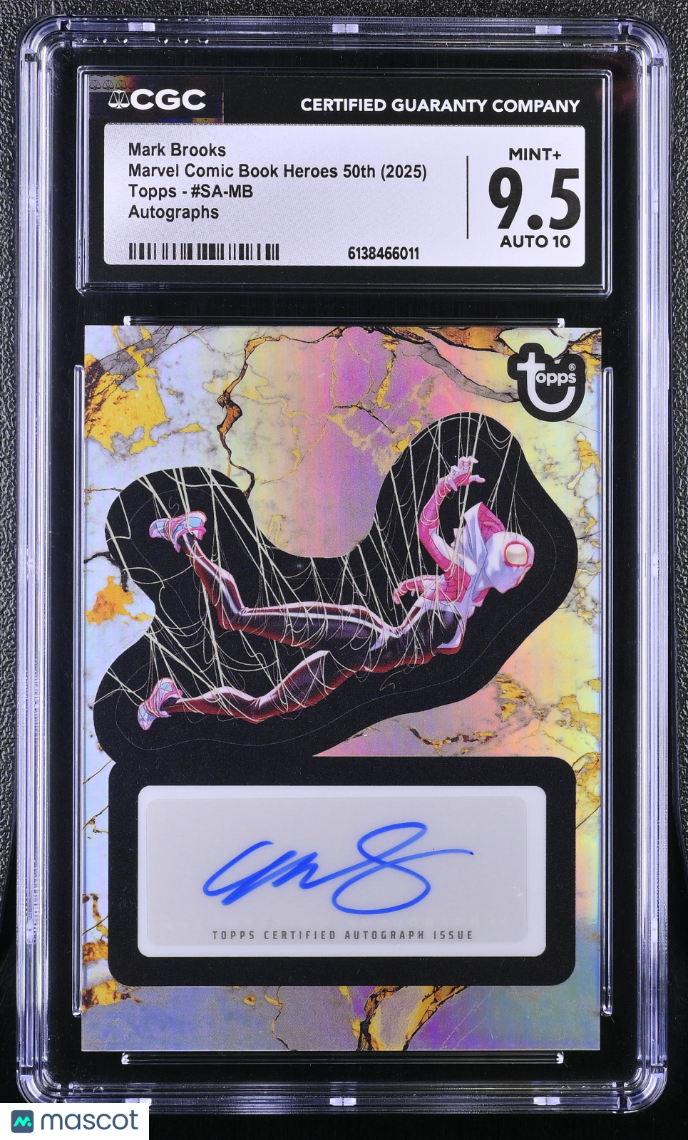 2025 Topps Marvel Comic Book Heroes 50th Mark Brooks #SA-MB Autographs CGC 9.5
