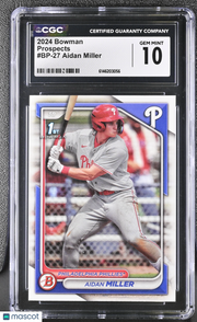 2024 Bowman Aidan Miller #BP-27 Prospects CGC 10