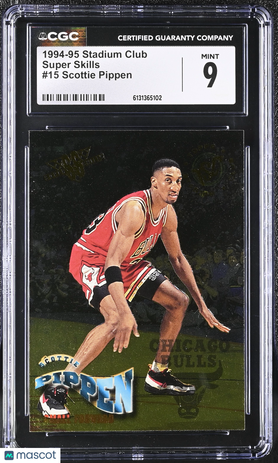 1994-95 Stadium Club Scottie Pippen Super Skills #15 CGC 9 Chicago Bulls