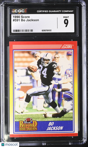 1990 Score Bo Jackson #591 CGC 9