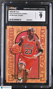 1995-96 Fleer Michael Jordan Flair Hardwood Leaders #4 CGC 9 Chicago Bulls