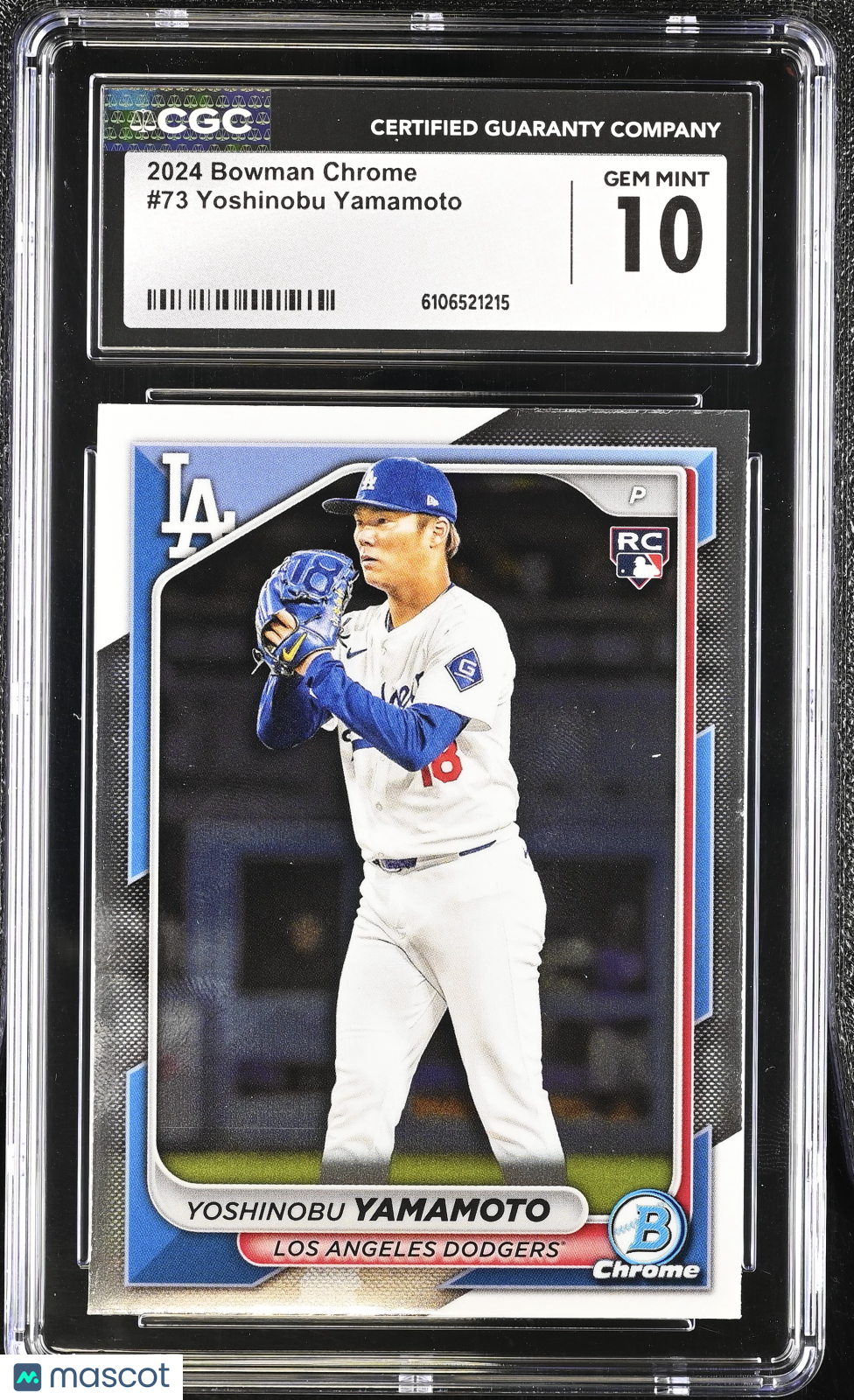 2024 Bowman Chrome Yoshinobu Yamamoto Rookie #73 CGC 10 Los Angeles Dodgers